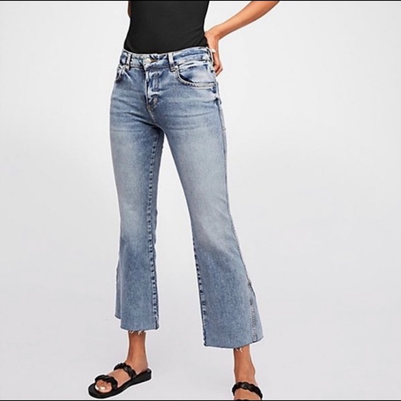 Free People Denim - Free People Rita Crop Flare Jeans Size 27